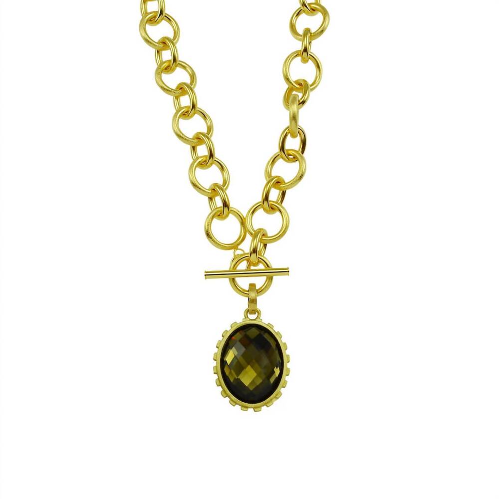 NEW BETTY CARRE women's ankara lux necklace in gold